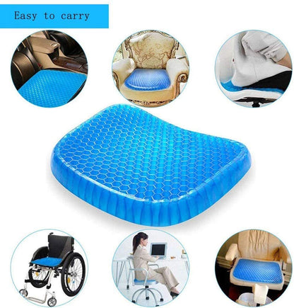 Non-Slip Honeycomb Gel Seat Cushion For Car, Office Chair