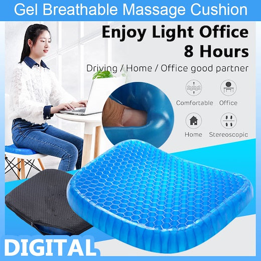 Non-Slip Honeycomb Gel Seat Cushion For Car, Office Chair